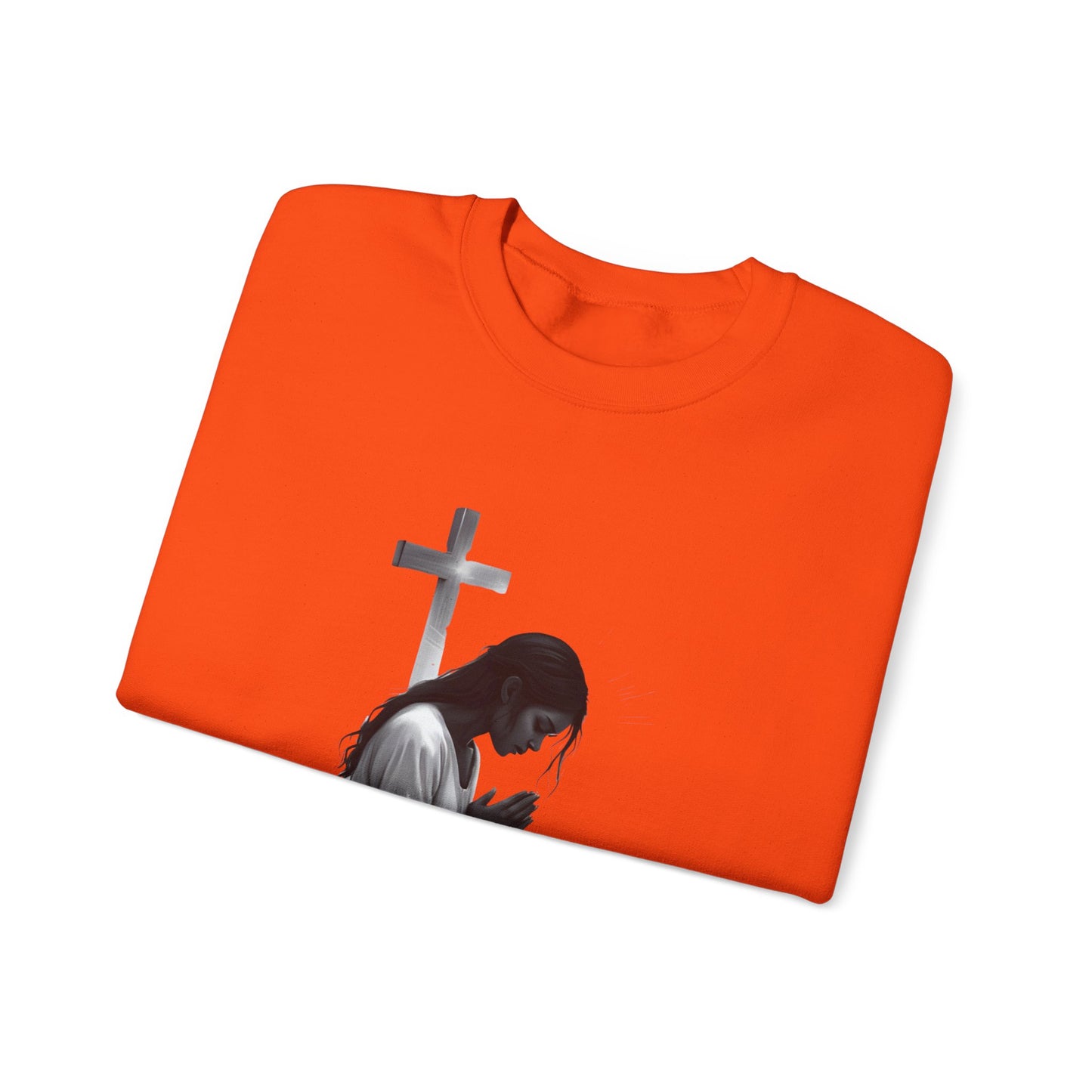 Prayer Warrior Crewneck Sweatshirt | Faith-Inspired Apparel, Inspirational Gift, Cozy Layer for Prayer, Unisex Sweatshirt
