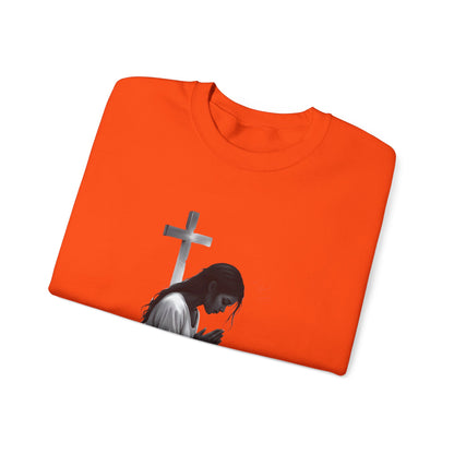 Prayer Warrior Crewneck Sweatshirt | Faith-Inspired Apparel, Inspirational Gift, Cozy Layer for Prayer, Unisex Sweatshirt