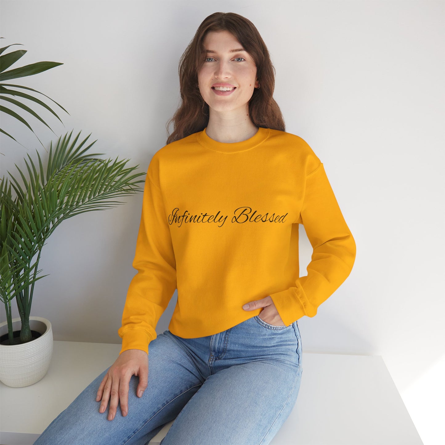 Infinitely Blessed Unisex Crewneck Sweatshirt | Cozy Gift for Friends, Faith-Inspired Apparel, Perfect for Everyday Wear, Casual [...]