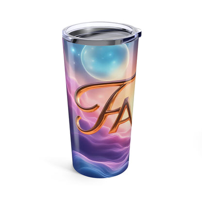 20oz Inspirational Tumbler - Faith Design, Travel Mug, Gift for Friends, Motivational Drinkware, Faith-Inspired Gift, Spiritual [...]