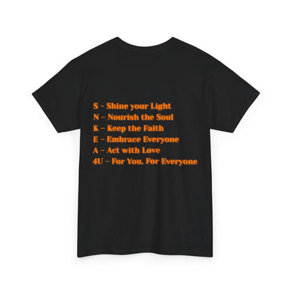 SNKEA4U Brand Circle Logo & Inspirational Back Acronym Tee