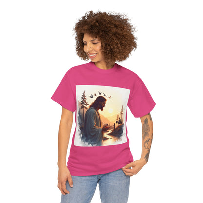 Christian Jesus Nature T-Shirt — Inspirational Faith Forest Graphic Tee