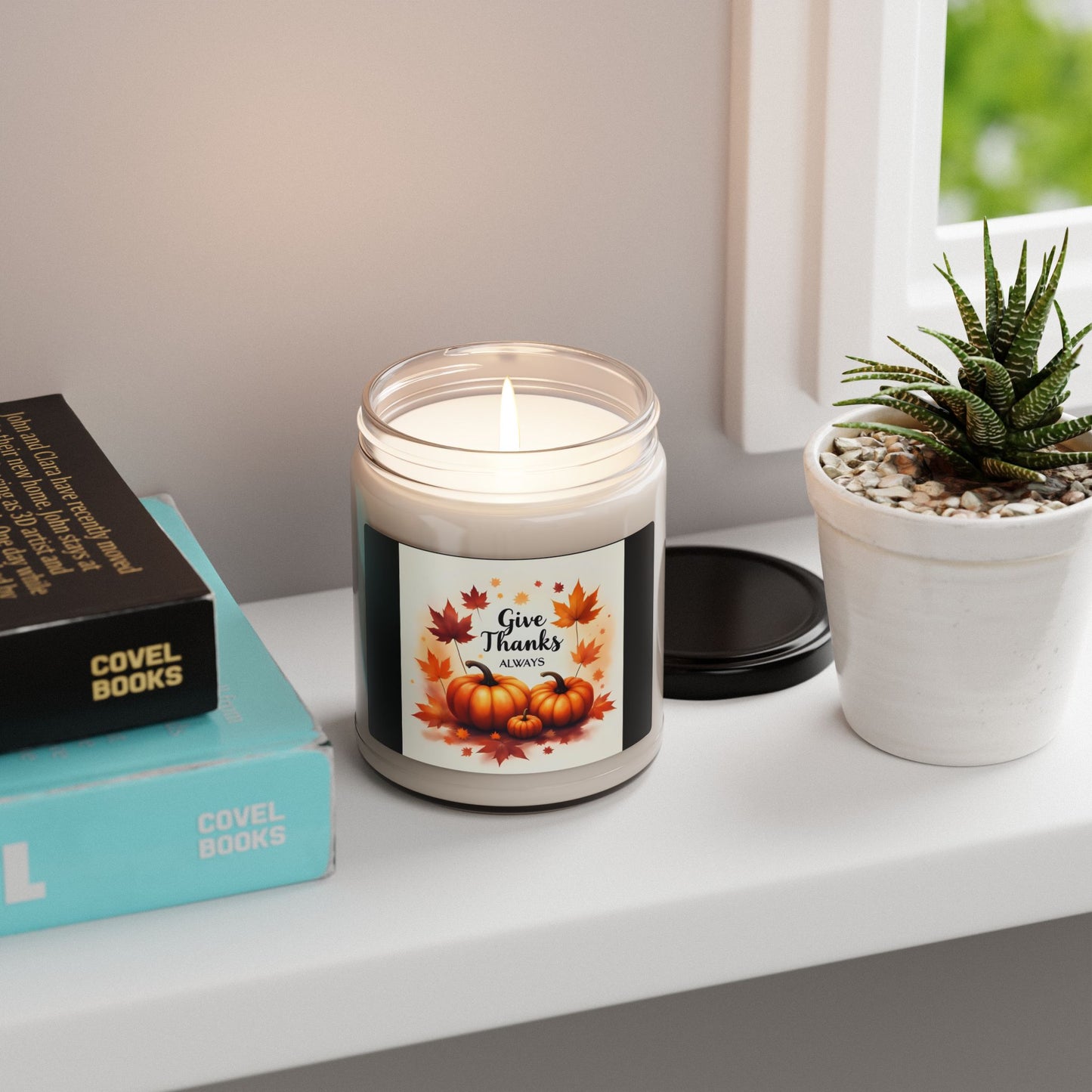Thankful Pumpkin Scented Candle | Fall Decor | Thanksgiving Gift | Home Fragrance | Cozy Ambiance | Natural Soy Wax