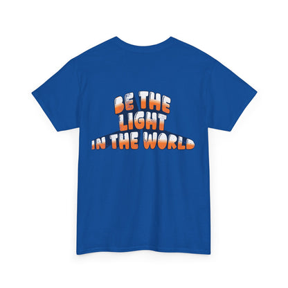 Be The Light in the World - T-Shirt Retro Bubble Graphic