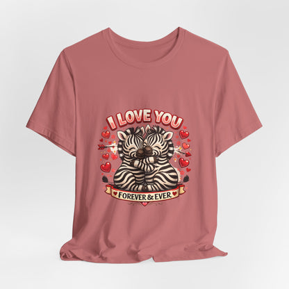I Love You Forever & Ever Cat T‑Shirt — Cute Valentine’s Day Tee