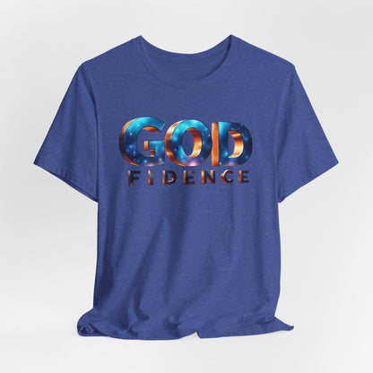 Godfidence Unisex Tee - Inspirational Cotton Shirt for Faith, Hope, Encouragement, Gift for Believers, Everyday Wear