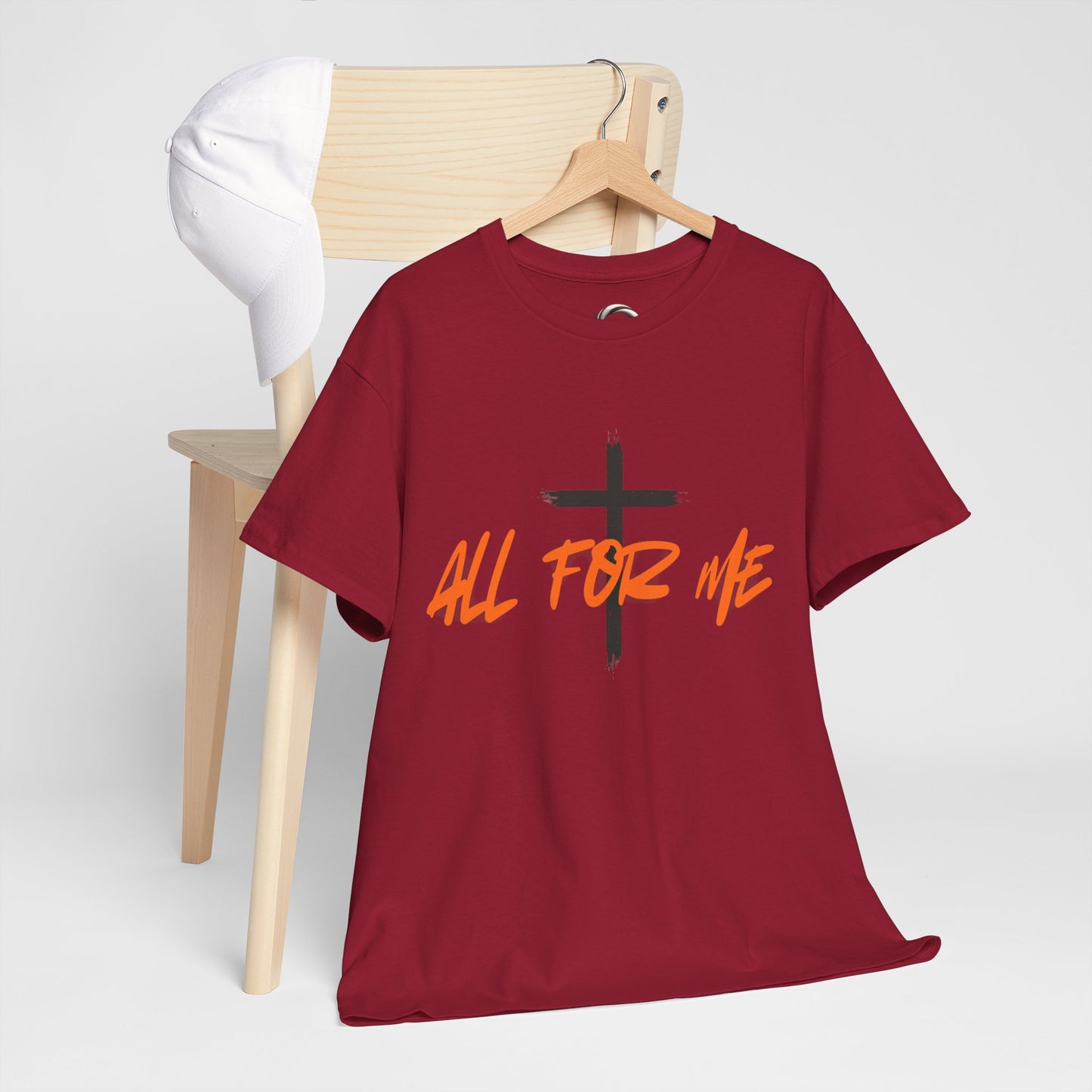 All For Me" Faith Graphic TeeChristian Cross T-Shirt