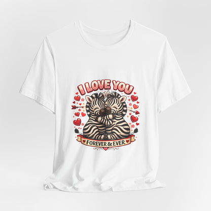 I Love You Forever & Ever Cat T‑Shirt — Cute Valentine’s Day Tee