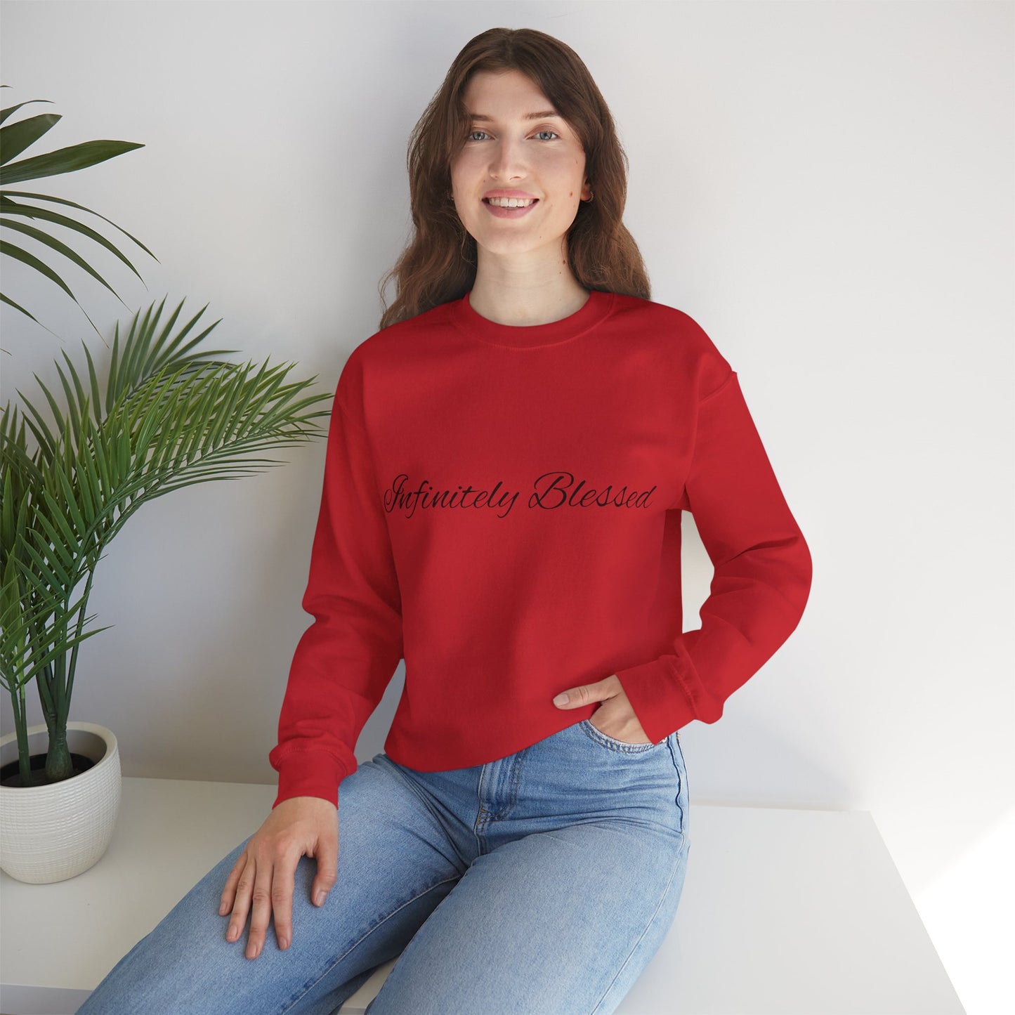Infinitely Blessed Unisex Crewneck Sweatshirt | Cozy Gift for Friends, Faith-Inspired Apparel, Perfect for Everyday Wear, Casual [...]