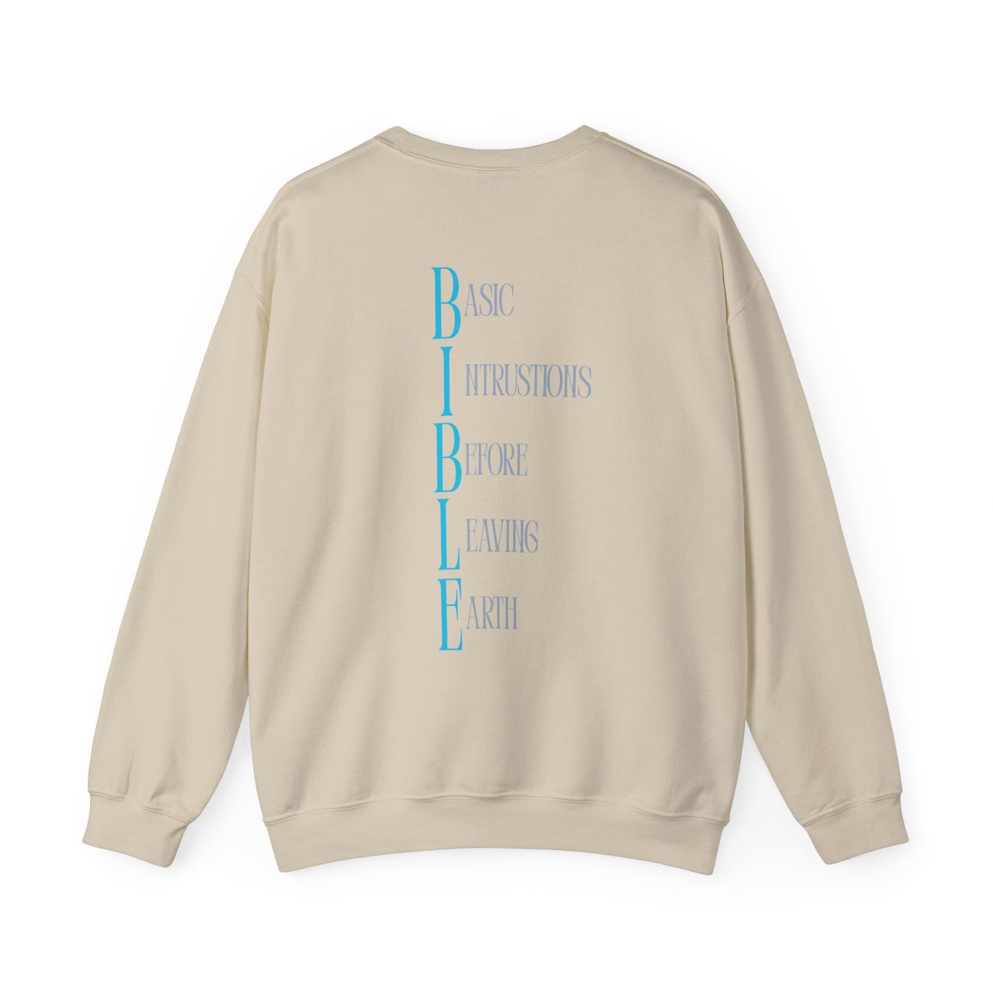 Unisex Bible Quote Sweatshirt - Cozy Crewneck, Perfect Gift for Faith Lovers, Inspirational Apparel for Celebrations