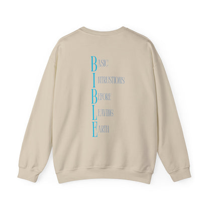 Unisex Bible Quote Sweatshirt - Cozy Crewneck, Perfect Gift for Faith Lovers, Inspirational Apparel for Celebrations