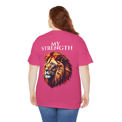 Empowering Lion Graphic Tee, Unisex Strength T-Shirt, Motivational Apparel, Gift for Him/Her, Inspirational Short Sleeve Shirt