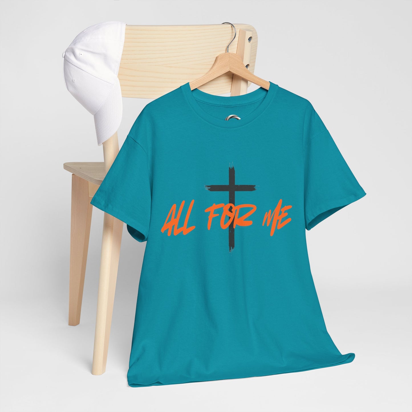 All For Me" Faith Graphic TeeChristian Cross T-Shirt