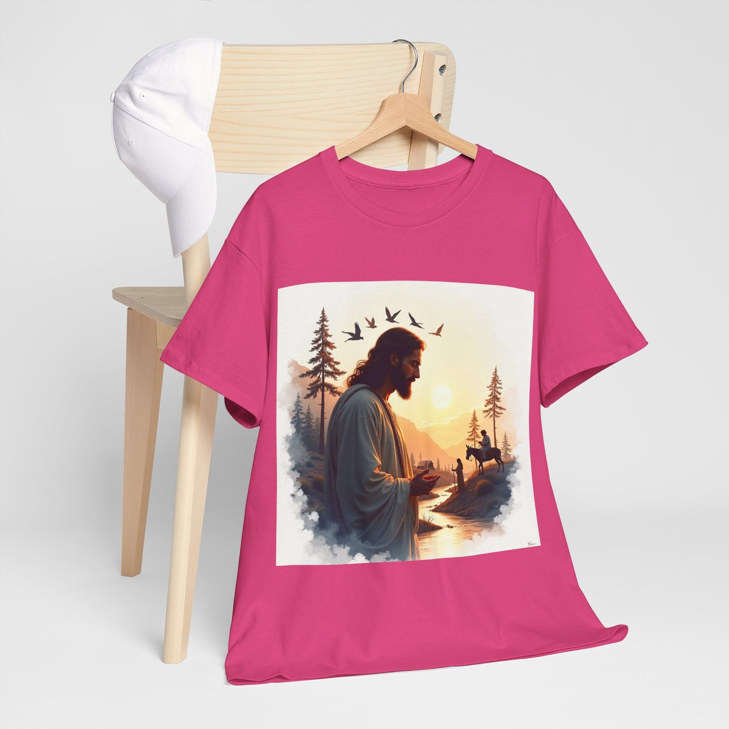 Christian Jesus Nature T-Shirt — Inspirational Faith Forest Graphic Tee