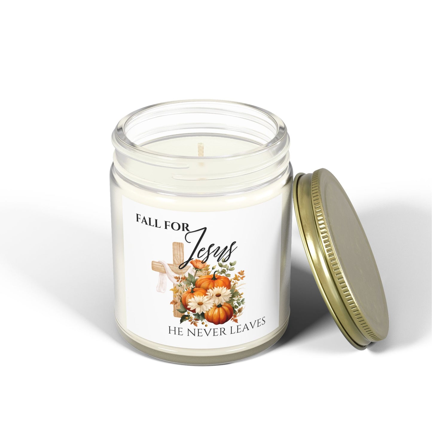 Fall for Jesus Scented Candles, Faith-Based Gifts, Joyful Home Decor, Bible Verse Candles, Christian Fall Decor