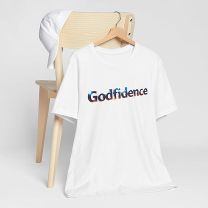 Unisex Jersey Short Sleeve Tee - 'Godfidence' Graphic Tee, Motivational T-Shirt, Gift for Faith, Christian Apparel, Inspirational [...]