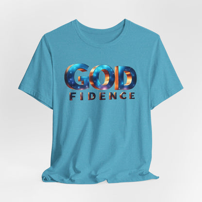 Godfidence Unisex Tee - Inspirational Cotton Shirt for Faith, Hope, Encouragement, Gift for Believers, Everyday Wear