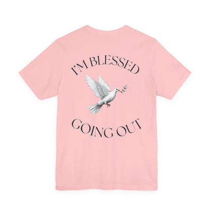 Blessed Message Unisex Tee, Spiritual Shirt, Faith-Based Apparel, Inspirational Gift, Everyday Comfort Wear