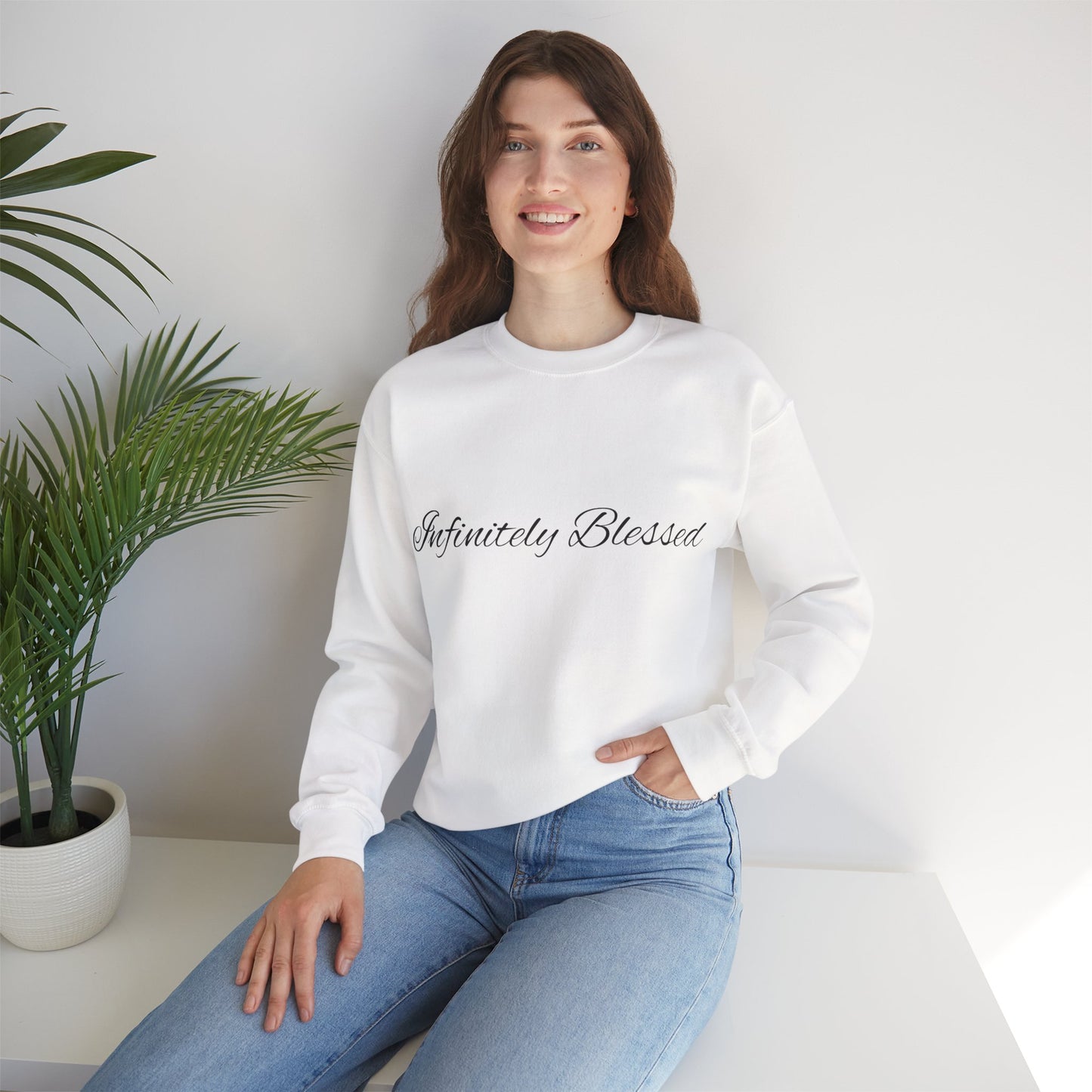 Infinitely Blessed Unisex Crewneck Sweatshirt | Cozy Gift for Friends, Faith-Inspired Apparel, Perfect for Everyday Wear, Casual [...]