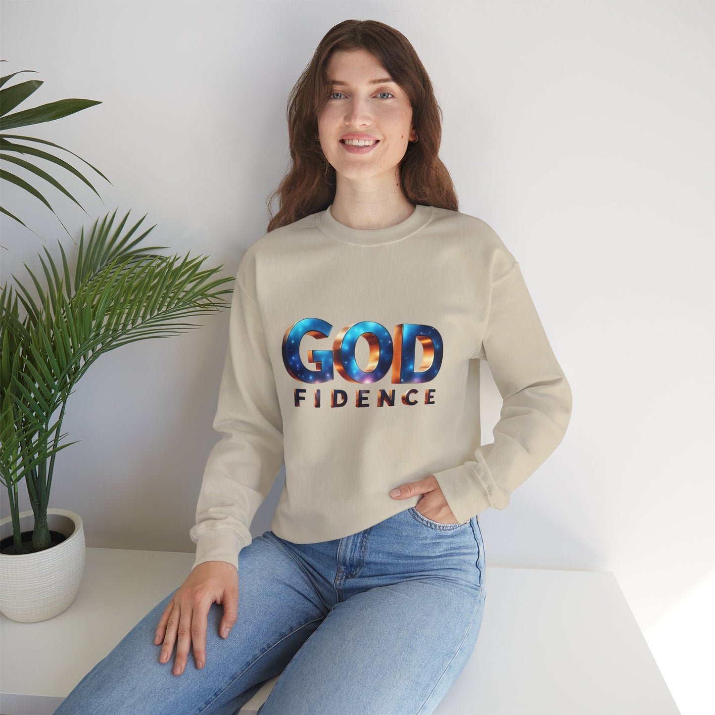 Galactic Confidence Sweatshirt, Motivational Sweatshirt, Positive Affirmation Crewneck, Inspirational Gift for Him/Her, Spiritual [...]