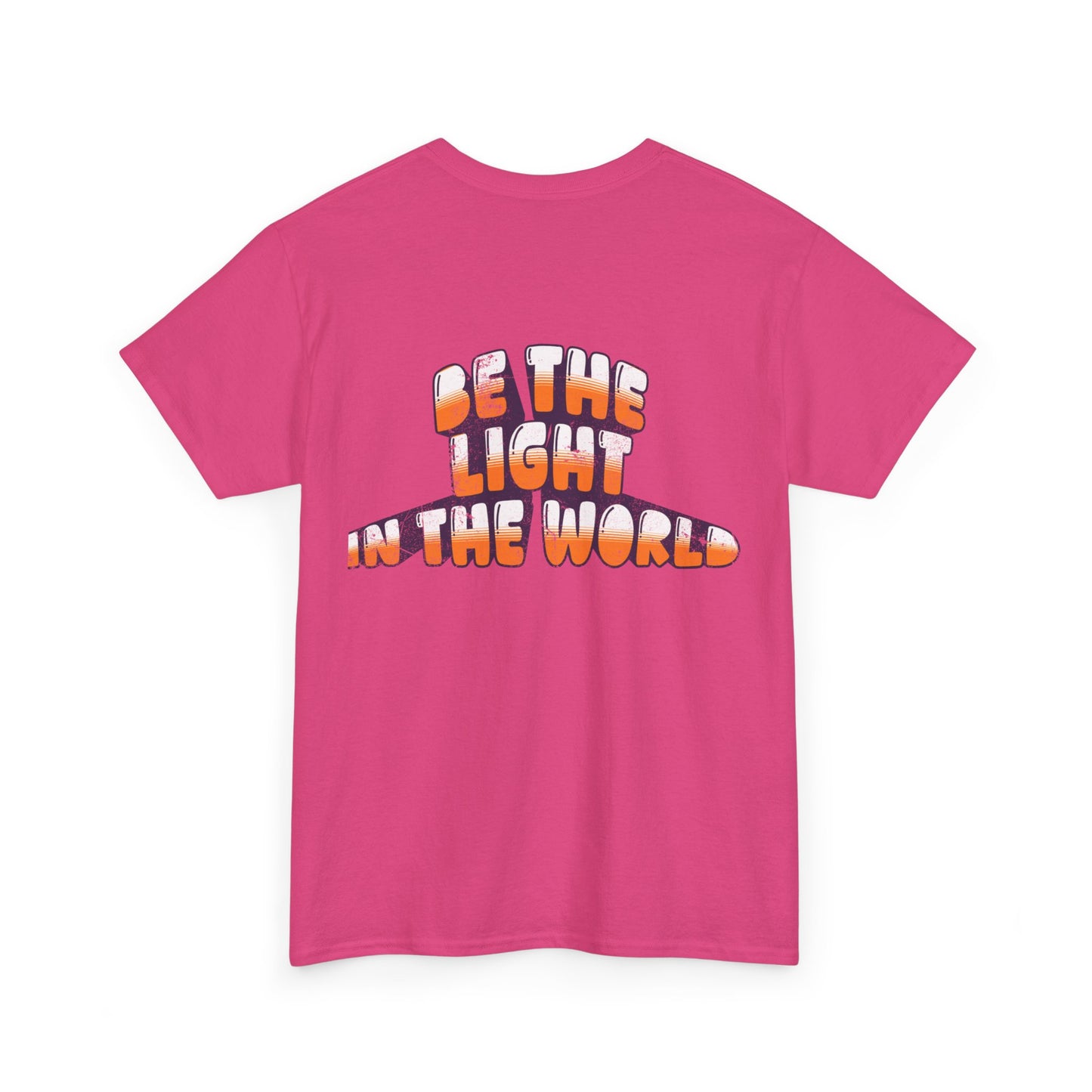 Be The Light in the World - T-Shirt Retro Bubble Graphic