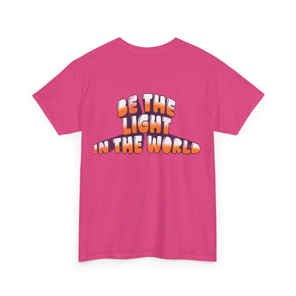 Be The Light in the World - T-Shirt Retro Bubble Graphic