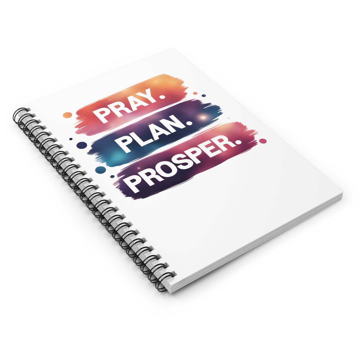 Inspirational Spiral Notebook - Ruled Line | Pray Plan Prosper | Personal Journal, Student Supplies, Gift for Graduates, Planner, [...]