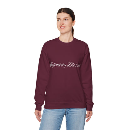 Infinitely Blessed Unisex Heavy Blend™ Crewneck Sweatshirt - Cozy Gift for Friends, Inspirational Apparel, Motivational Outfit, Casual [...]