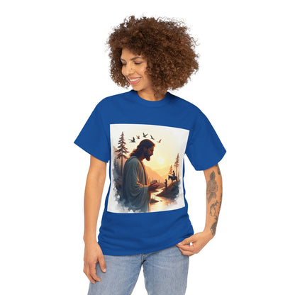 Christian Jesus Nature T-Shirt — Inspirational Faith Forest Graphic Tee