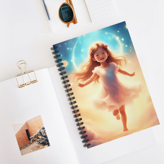 Whimsical Dreamer Spiral Notebook - Ruled Line, Cute Journal, Stationery, Gift for Writers, Kids' Activity Book, Notepad for School
