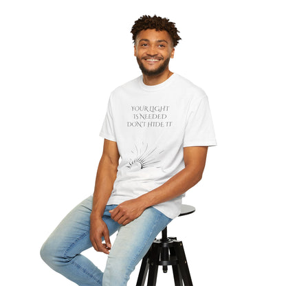 Inspirational Unisex T-shirt - Your Light is Needed, Empowering Affirmation Tee, Gift for Friends, Motivational Apparel, Everyday [...]