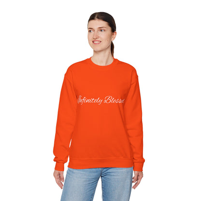 Infinitely Blessed Unisex Heavy Blend™ Crewneck Sweatshirt - Cozy Gift for Friends, Inspirational Apparel, Motivational Outfit, Casual [...]