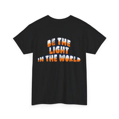 Be The Light in the World - T-Shirt Retro Bubble Graphic