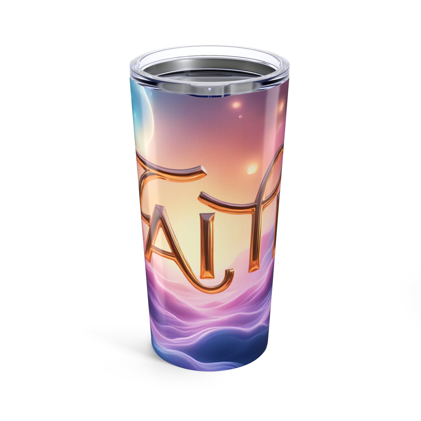 20oz Inspirational Tumbler - Faith Design, Travel Mug, Gift for Friends, Motivational Drinkware, Faith-Inspired Gift, Spiritual [...]