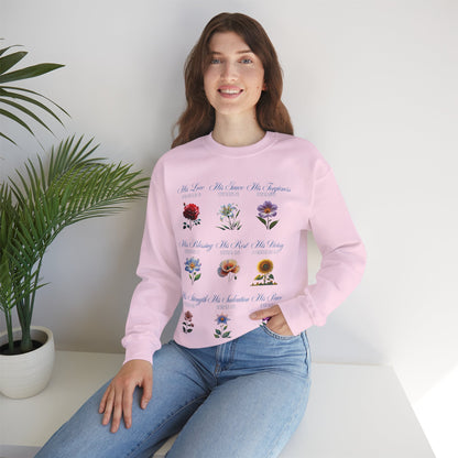 Floral Inspirational Sweatshirt | Cozy Crewneck for Self-Care, Gift for Her, Spring/Fall Layer, Positive Affirmation Apparel