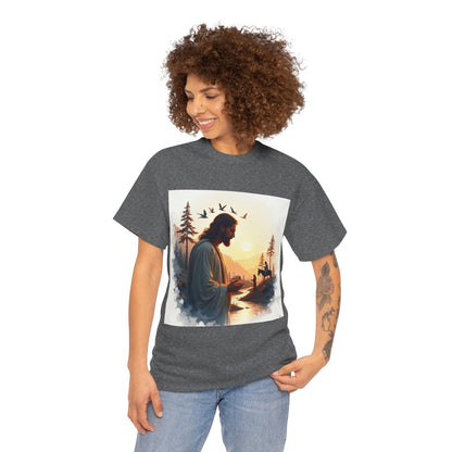 Christian Jesus Nature T-Shirt — Inspirational Faith Forest Graphic Tee