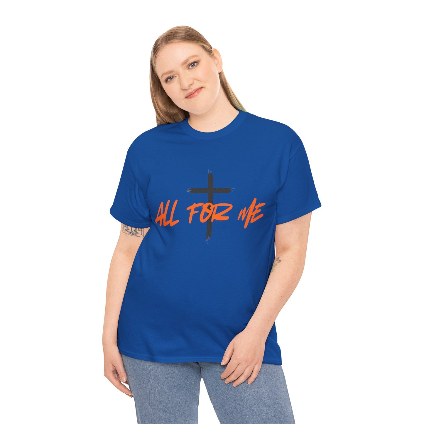 All For Me" Faith Graphic TeeChristian Cross T-Shirt
