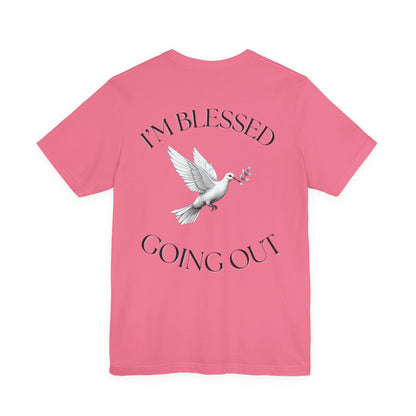 Blessed Message Unisex Tee, Spiritual Shirt, Faith-Based Apparel, Inspirational Gift, Everyday Comfort Wear