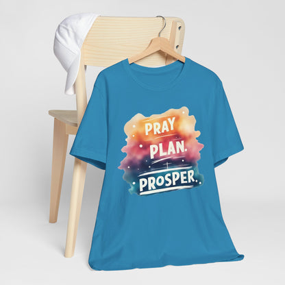 Motivational Graphic Tee for Daily Inspiration, Pray Plan Prosper Shirt, Unisex Short Sleeve T-Shirt, Positive Affirmation Wear, Ideal [...]