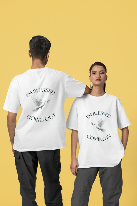 Blessed Message Unisex Tee, Spiritual Shirt, Faith-Based Apparel, Inspirational Gift, Everyday Comfort Wear