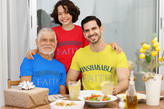 Unisex Faith Tee | Unshakable Faith Shirt, Inspirational Quote T-Shirt, Religious Gift, Christian Apparel, Everyday Wear