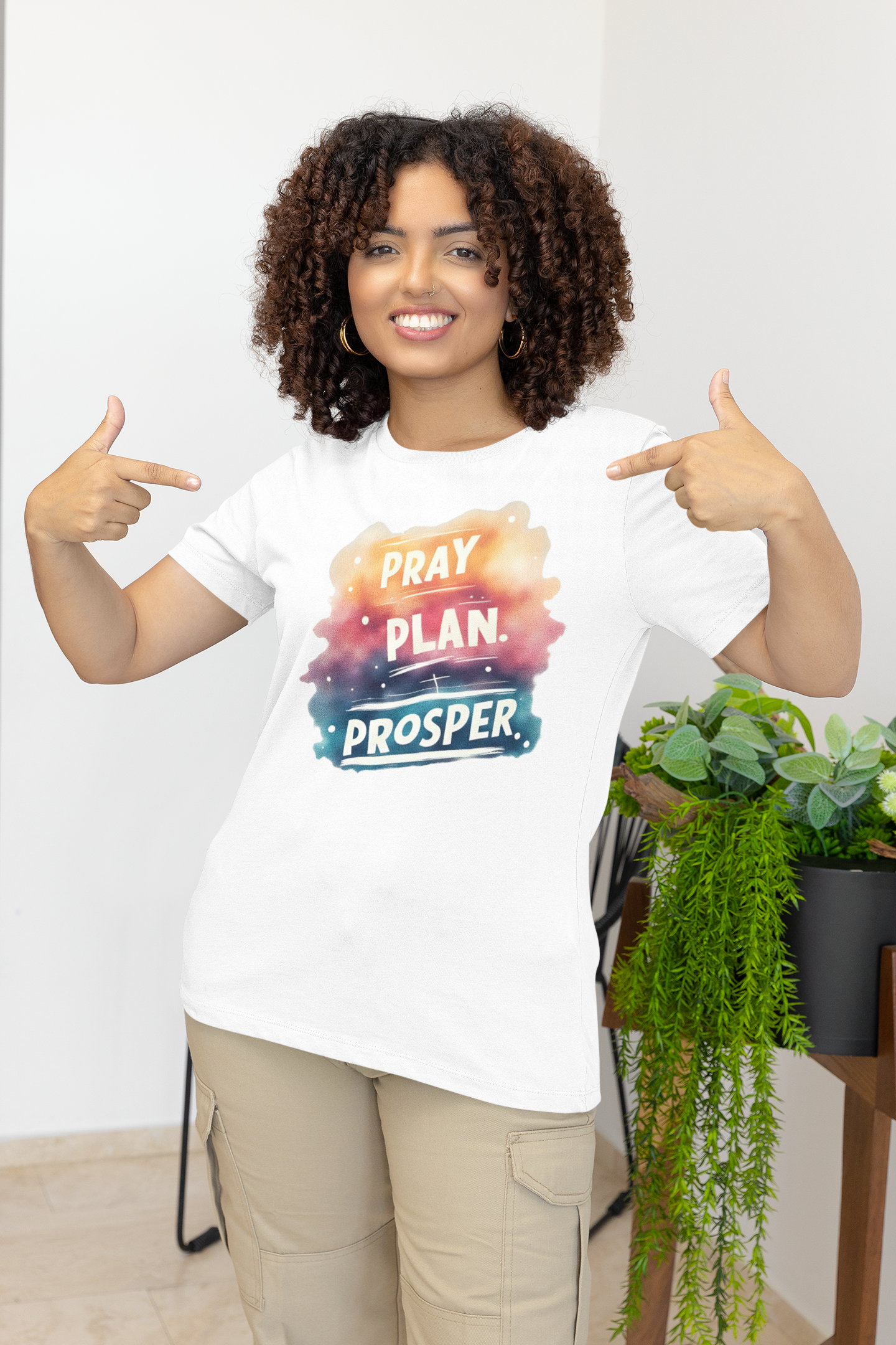 Motivational Graphic Tee for Daily Inspiration, Pray Plan Prosper Shirt, Unisex Short Sleeve T-Shirt, Positive Affirmation Wear, Ideal [...]