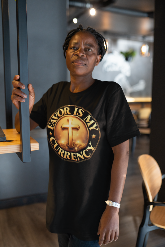 Favor is My Currency Unisex Shirt, Faith-Based Apparel, Gift for Believers, Church Events, Spiritual Wear, Christian Wear