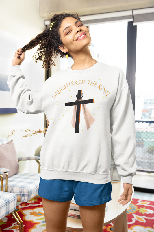 Daughter of the King Sweatshirt, Christian Faith Apparel, Inspirational Gift, Cozy Crewneck for Women, Spiritual Comfort Wear, [...]