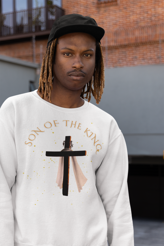 Christian Faith Unisex Crewneck Sweatshirt, Inspirational Apparel, Perfect for Church, Gift for Believers, Spiritual Wear, Son of the King