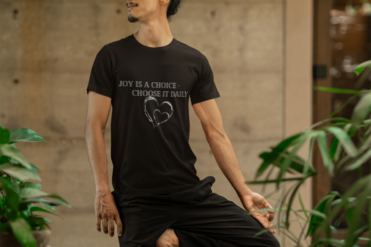 Joyful Choice T-Shirt | Unisex Garment-Dyed Tee, Inspirational Gift, Positive Vibes, Mindfulness Apparel, Everyday Wear