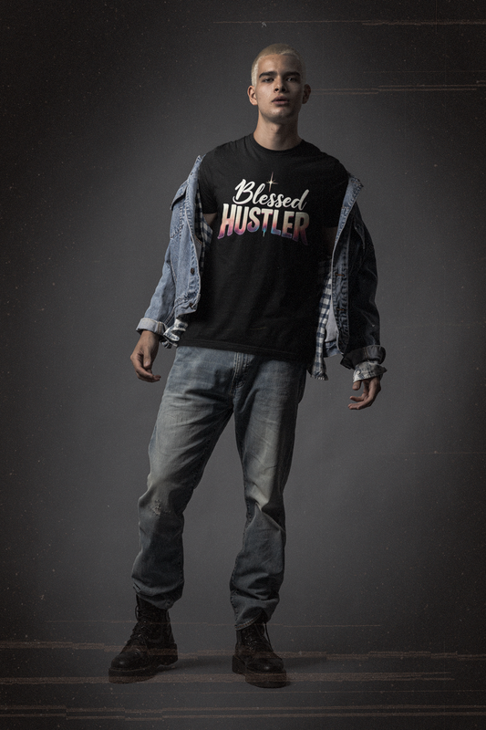 Blessed Hustler Crewneck Sweatshirt | Motivational Apparel, Gift for Entrepreneurs, Cozy Fashion, Inspirational Style