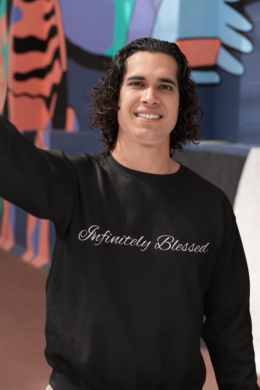 Infinitely Blessed Unisex Heavy Blend™ Crewneck Sweatshirt - Cozy Gift for Friends, Inspirational Apparel, Motivational Outfit, Casual [...]