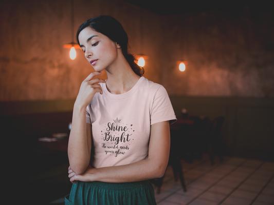 Shine Bright Unisex Tee, Inspirational Shirt, Motivational Gift, Perfect for Everyday Wear, Birthday and Holiday Present