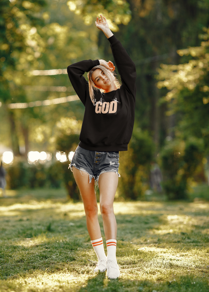 Faith-Inspired Crewneck Sweatshirt, Cozy Apparel, Christian Gift, Inspirational Fashion, Holiday Wear, God's Love Sweatshirt